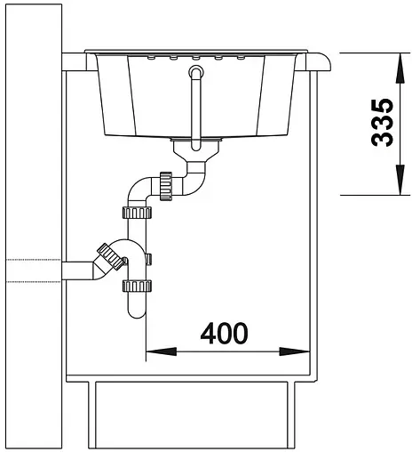 Мойка кухонная Blanco Zia 40 S 61.5 антрацит 516918 Мойка кухонная Blanco Zia 40 S 61.5 антрацит 516918