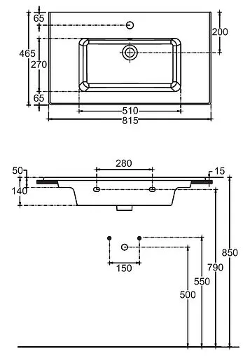 Раковина Allen Brau Fantasy 80 белый 4.11025.20