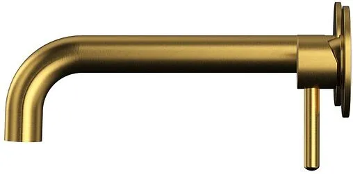 Смеситель для раковины из стены WHITECROSS Y brushed gold золото брашированное Y1215GLB