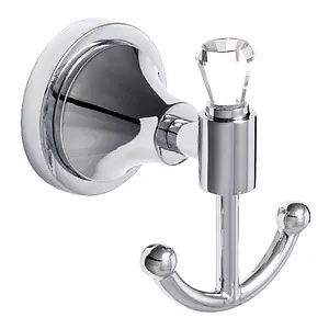 Крючок двойной Sofita Crystal хром SF-35005 Крючок двойной Sofita Crystal хром SF-35005, 1