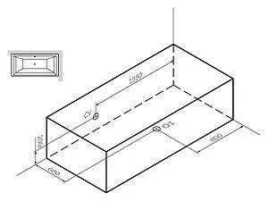 Ванна акриловая Am.Pm Admire 190x95 W1AA-190C095W-A Ванна акриловая Am.Pm Admire 190x95 W1AA-190C095W-A, 5