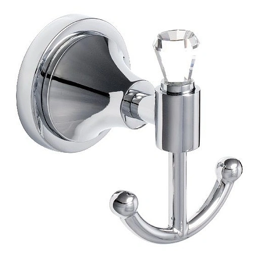 Крючок двойной Sofita Crystal хром SF-35005