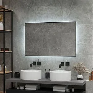 Зеркало с подсветкой Continent Amer Led 100x70 с фоновой подсветкой, c бесконтактным сенсором белый ЗЛП1523, 4