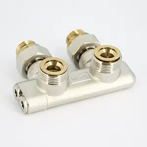 Узел нижнего подключения радиатора перекрестный угловой ¾"ек x ¾"нг (½"н) Uni-Fitt 197N3011 Узел нижнего подключения радиатора перекрестный угловой ¾"ек x ¾"нг (½"н) Uni-Fitt 197N3011, 5