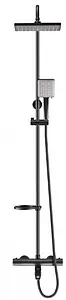 Душевая система с термостатом для ванны Swedbe Hermes чёрный матовый 5117B Душевая система с термостатом для ванны Swedbe Hermes чёрный матовый 5117B, 3