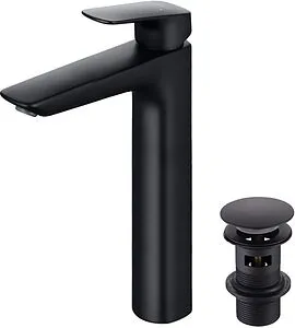 Смеситель для раковины Aquatek Вега чёрный матовый AQ1005MB, 1