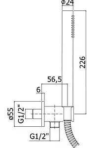 Душевой набор Paffoni Master полированная сталь ZDUP094ST Душевой набор Paffoni Master полированная сталь ZDUP094ST, 2