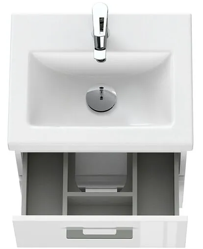 Тумба-умывальник подвесная Cersanit Lara 50 белый 64131+