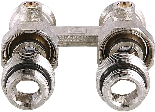 Узел нижнего подключения радиатора прямой ¾&quot;ек x ¾&quot;ек (½&quot;н) Valtec VT.345K.N.E04