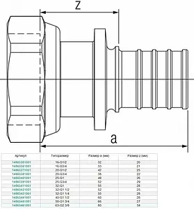 Муфта аксиальная с накидной гайкой 16мм x ½"нг Rehau Rautitan RX+ 14563351001 Муфта аксиальная с накидной гайкой 16мм x ½"нг Rehau Rautitan RX+ 14563351001, 3
