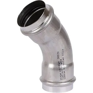 Уголок пресс двухраструбный 54мм угол 45° Sanha NiroSan 9041 6904154, 1