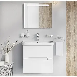 Тумба под умывальник подвесная Ravak Chrome 65 белый X000001291, 4