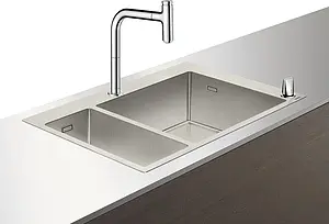 Мойка кухонная с встроенным смесителем Hansgrohe C71-F655-09 75x50 хром 43206000 Мойка кухонная с встроенным смесителем Hansgrohe C71-F655-09 75x50 хром 43206000, 5