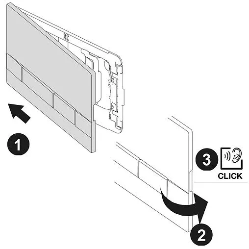 Клавиша смыва для унитаза Lemark Bit 9801005 хром глянцевый