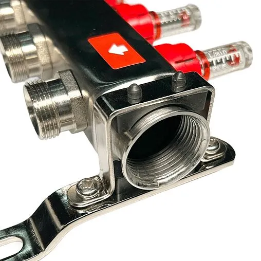 Группа коллекторная с расходомерами 12 отводов 1&quot;в/в x ¾&quot;ек Uni-fitt OPTIMAL 450B4312.RU