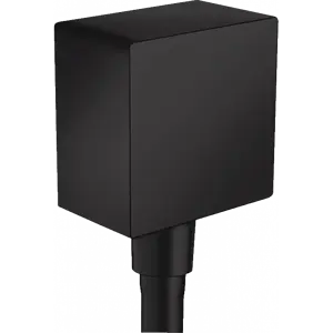 Шланговое подключение Hansgrohe FixFit Square чёрный матовый 26455670 Шланговое подключение Hansgrohe FixFit Square чёрный матовый 26455670, 1