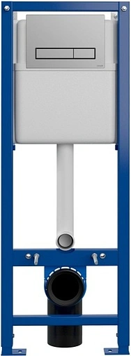 Инсталляция для подвесного унитаза Set 3 в 1 Cersanit Vector 40 64118 с кнопкой хром матовый Инсталляция для подвесного унитаза Set 3 в 1 Cersanit Vector 40 64118 с кнопкой хром матовый