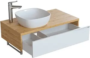 Тумба-умывальник подвесная IDDIS Torr 80 белый/дерево TOR80W0i95K+0114000I28 Тумба-умывальник подвесная IDDIS Torr 80 белый/дерево TOR80W0i95K+0114000I28, 3