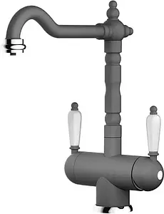 Смеситель для кухни с подключением к фильтру Omoikiri Amagasaki-PL платина 4994071 Смеситель для кухни с подключением к фильтру Omoikiri Amagasaki-PL платина 4994071, 1