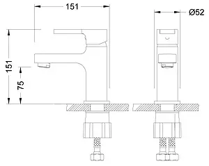 Смеситель для раковины Lemark Aura хром/синий LM0606C Смеситель для раковины Lemark Aura хром/синий LM0606C, 2