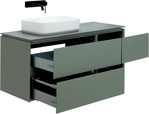 Тумба под умывальник подвесная Allen Brau Infinity 120 L олива 1.21005.CGM