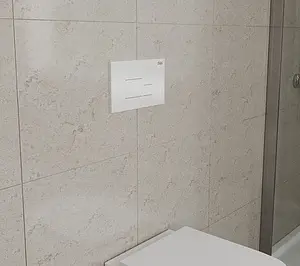 Клавиша смыва для унитаза D&K Quadro DB1519016 белый глянцевый, 3