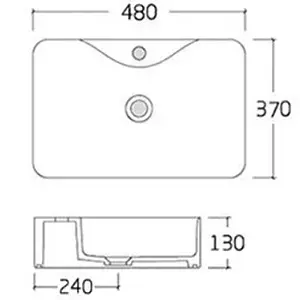 Раковина Comforty 48 белый PZ-6068 Раковина Comforty 48 белый PZ-6068, 2