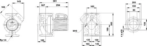 Насос циркуляционный Grundfos UPS 80-60 F 96402391