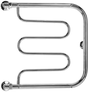 Полотенцесушитель водяной Terminus Фокстрот AISI 32х2 600х600 полированная сталь 4620768880919, 1