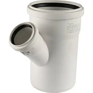 Тройник внутренний бесшумный D=110x50мм Угол 45° Rehau Raupiano Plus 11213041001, 1