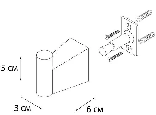 Крючок Fixsen Trend чёрный матовый FX-97805
