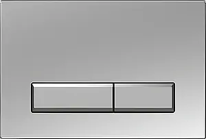 Клавиша смыва для унитаза Aquatek Slim KDI-0000024 хром матовый Клавиша смыва для унитаза Aquatek Slim KDI-0000024 хром матовый, 1