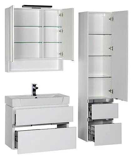 Шкаф-пенал Aquanet Виго 40 R белый 00183402 Шкаф-пенал Aquanet Виго 40 R белый 00183402