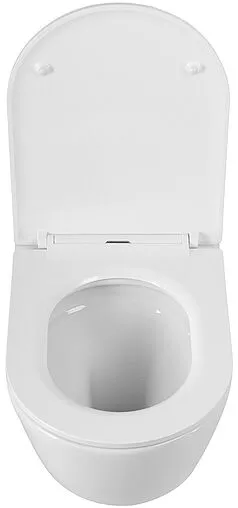 Унитаз подвесной безободковый Cezares Relax Tornado белый CZR-3806-53-TH-TOR/SC