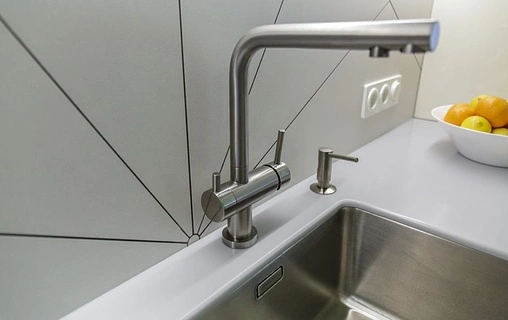 Смеситель для кухни с подключением к фильтру Omoikiri Nagano-BN нержавеющая сталь 4994011