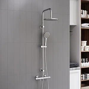 Душевая система с термостатом для ванны Dorff Futura хром D0710500 Душевая система с термостатом для ванны Dorff Futura хром D0710500, 3