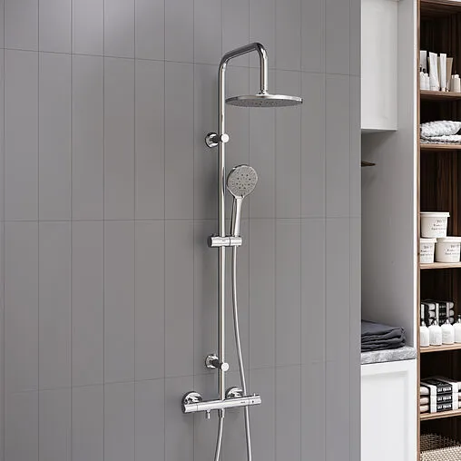 Душевая система с термостатом для ванны Dorff Futura хром D0710500