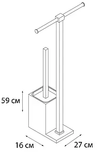 Ёршик для унитаза Fixsen Rainbow красный/хром FX-32-06 Ёршик для унитаза Fixsen Rainbow красный/хром FX-32-06, 3