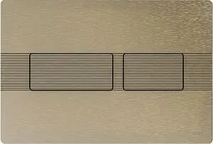 Клавиша смыва для унитаза TECEsolid 9240437 никель с текстурой линии Клавиша смыва для унитаза TECEsolid 9240437 никель с текстурой линии, 1