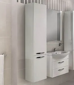 Шкаф-пенал подвесной с бельевой корзиной Aquaton Ария М 35 белый 1A124403AA010 Шкаф-пенал подвесной с бельевой корзиной Aquaton Ария М 35 белый 1A124403AA010, 3