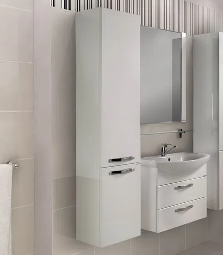 Шкаф-пенал подвесной с бельевой корзиной Aquaton Ария М 35 белый 1A124403AA010 Шкаф-пенал подвесной с бельевой корзиной Aquaton Ария М 35 белый 1A124403AA010