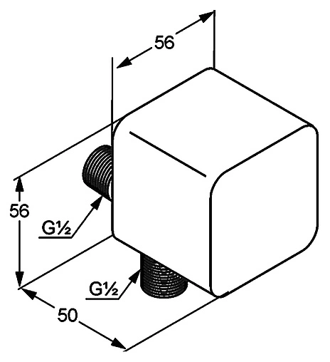 Шланговое подключение Kludi A-QA хром 6554305-00