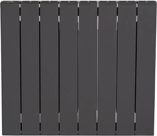 Радиатор биметаллический 8 секций нижнее правое подключение Rifar Supremo Ventil 500 серый RSVRP50008 tit