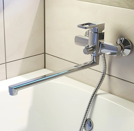 Смеситель для ванны с длинным изливом IDDIS Bild хром BILSB00i10WA Смеситель для ванны с длинным изливом IDDIS Bild хром BILSB00i10WA