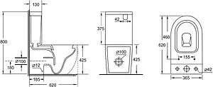 Унитаз-компакт безободковый Aquanet Cetus 2.0 Rimless белый Cetus 2.0 C1+Cetus 2.0 C2 Унитаз-компакт безободковый Aquanet Cetus 2.0 Rimless белый Cetus 2.0 C1+Cetus 2.0 C2, 2