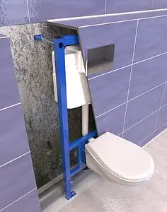 Инсталляция для подвесного унитаза Set 3 в 1 Ани Пласт WCP1131 с кнопкой хром глянцевый Инсталляция для подвесного унитаза Set 3 в 1 Ани Пласт WCP1131 с кнопкой хром глянцевый, 5