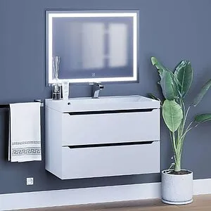 Тумба под умывальник подвесная Uperwood UPD Tanos 80 белый с графитовыми вставками 2930205142 Тумба под умывальник подвесная Uperwood UPD Tanos 80 белый с графитовыми вставками 2930205142, 5