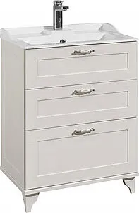 Тумба под умывальник напольная Aquaton Леон 65 H дуб белый 1A194601LBPS0, 1