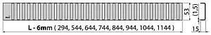 Решетка для лотка 1444мм AlcaPlast Line-1150M Решетка для лотка 1444мм AlcaPlast Line-1150M, 4