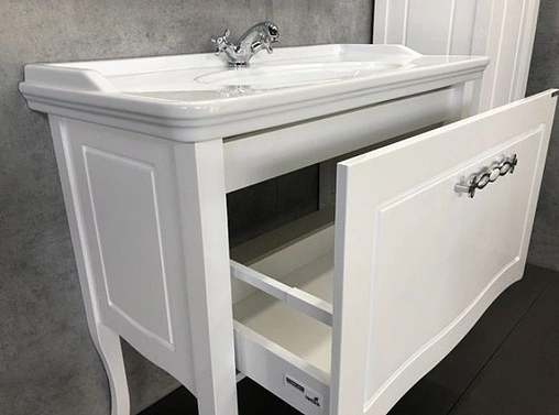 Тумба-умывальник напольная Comforty Павия 100 белый 00004147999CF